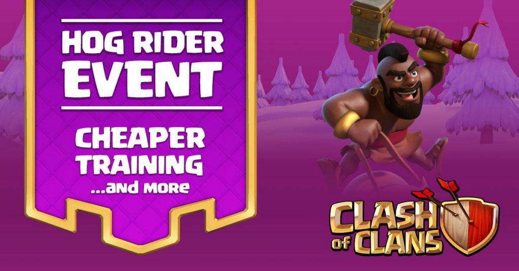 Ice Wizard, 1-gem Army Boost, Hog Rider Event and Santa's spell surprise